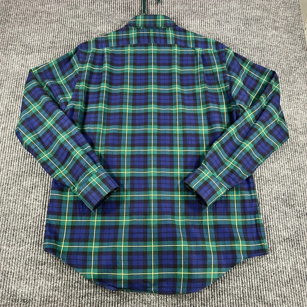Polo Ralph Lauren Shirt Mens Blackwatch Plaid Long Sleeve Button Up Casual